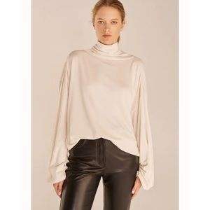 NWT Rebecca Taylor oversized knit turtleneck